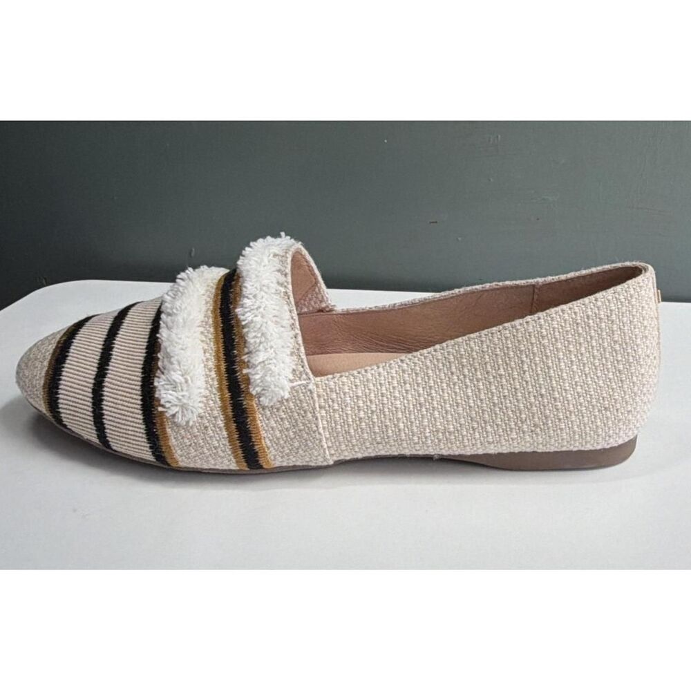 Birdies Starling Raffia Stripe Loafers Flats Slip On Women Size 8.5 Luxe Preppy - Picture 4 of 8